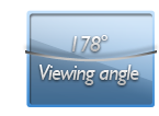 178 degree viewing angle