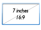 7 inch 16:9 ratio
